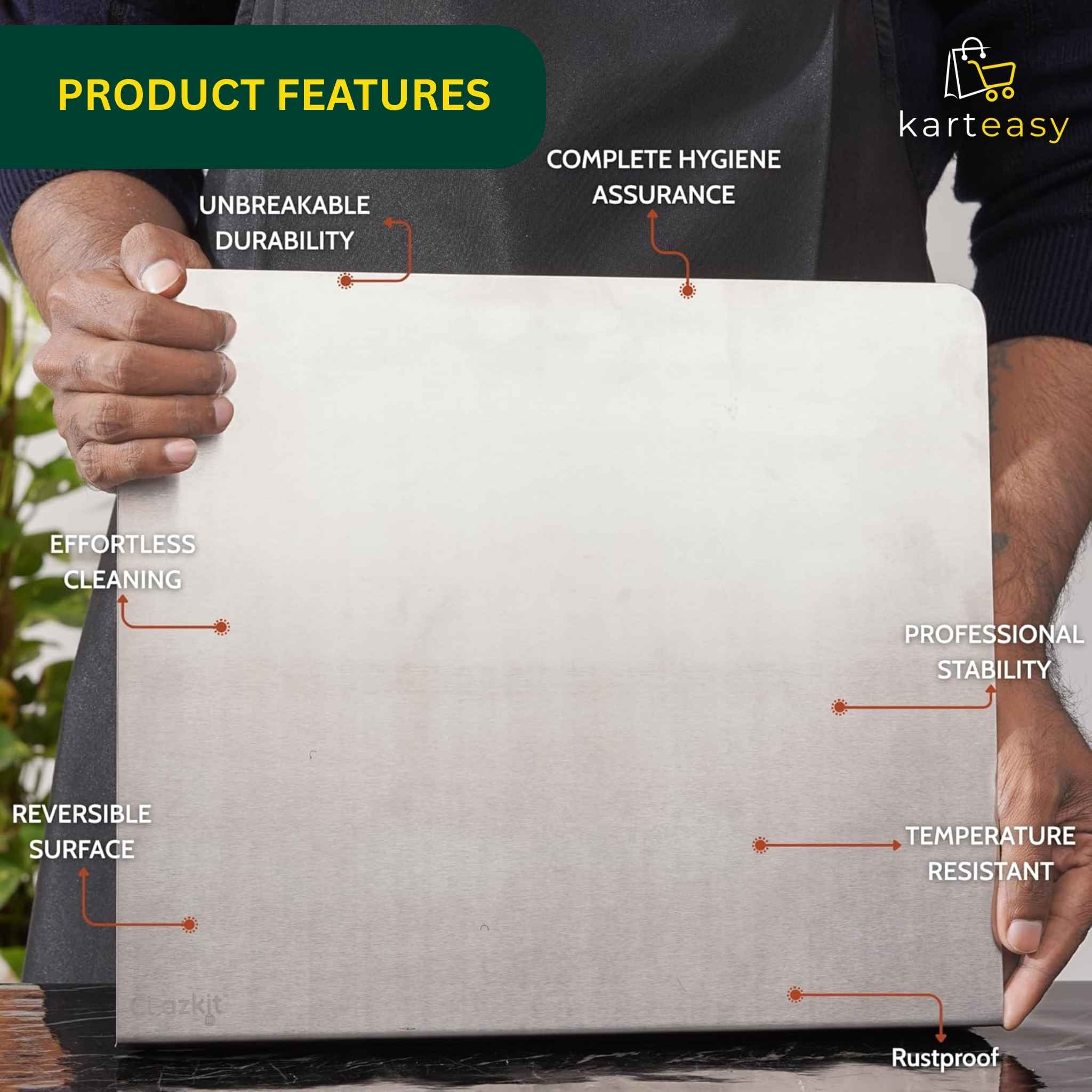 Premium Stainless Steel Chopping Board