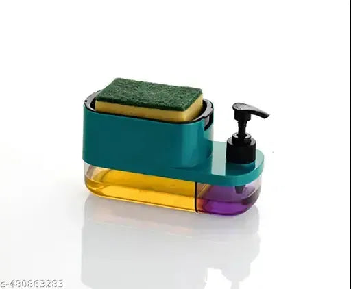 3 in 1 dispenser kitchen soap pump with sponge holder