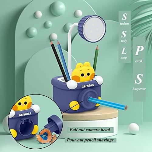 Table Lamp - with Pen Holder & Sharpener