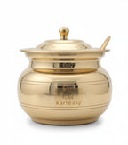 Brass ghee pot for pooja and festive use