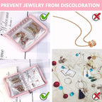 Space saving jewellery organiser pouch transparent design