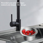 Stainless steel kitchen sink strainer for food waste collection