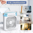 Personal mini AC fan with remote control and water cooling