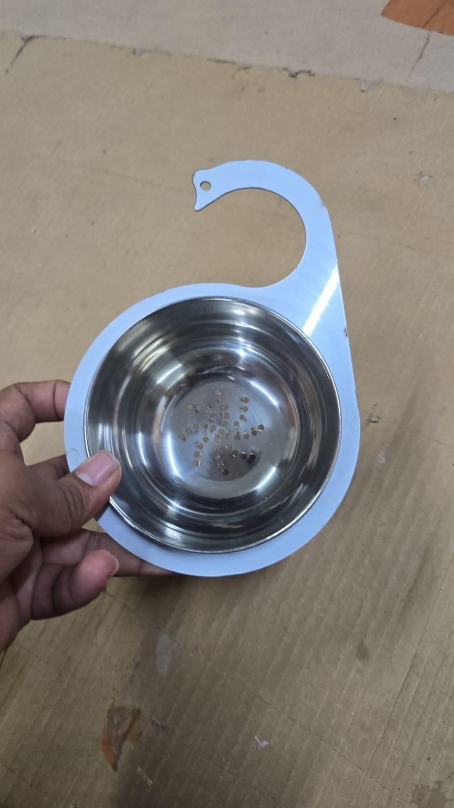 Kitchen sink strainer stainless steel hanging drain basket 