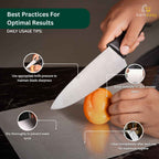 Knife-friendly steel chopping board for home cooks